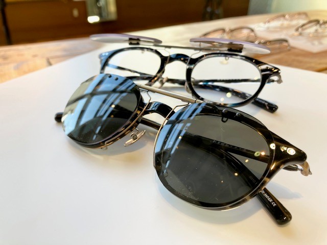 金子眼鏡アセテートシリーズから、 クリップサングラス付きフレーム 